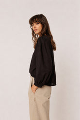 BOXY EMBROIDERED SHIRT