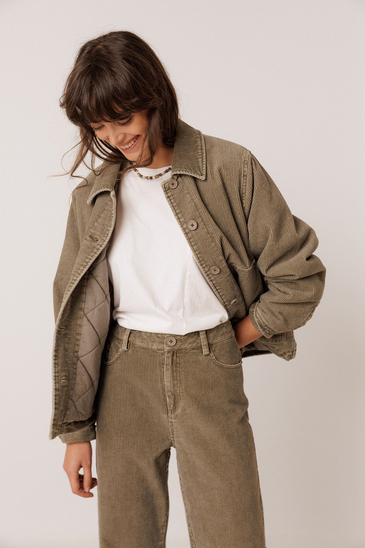QUILTED CORDUROY JACKET