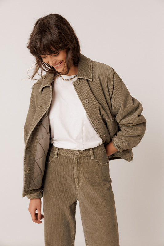 QUILTED CORDUROY JACKET 1