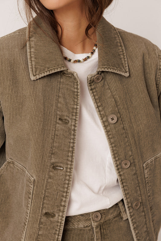 QUILTED CORDUROY JACKET 2