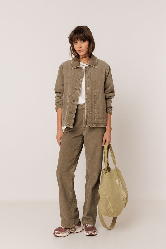 QUILTED CORDUROY JACKET 5