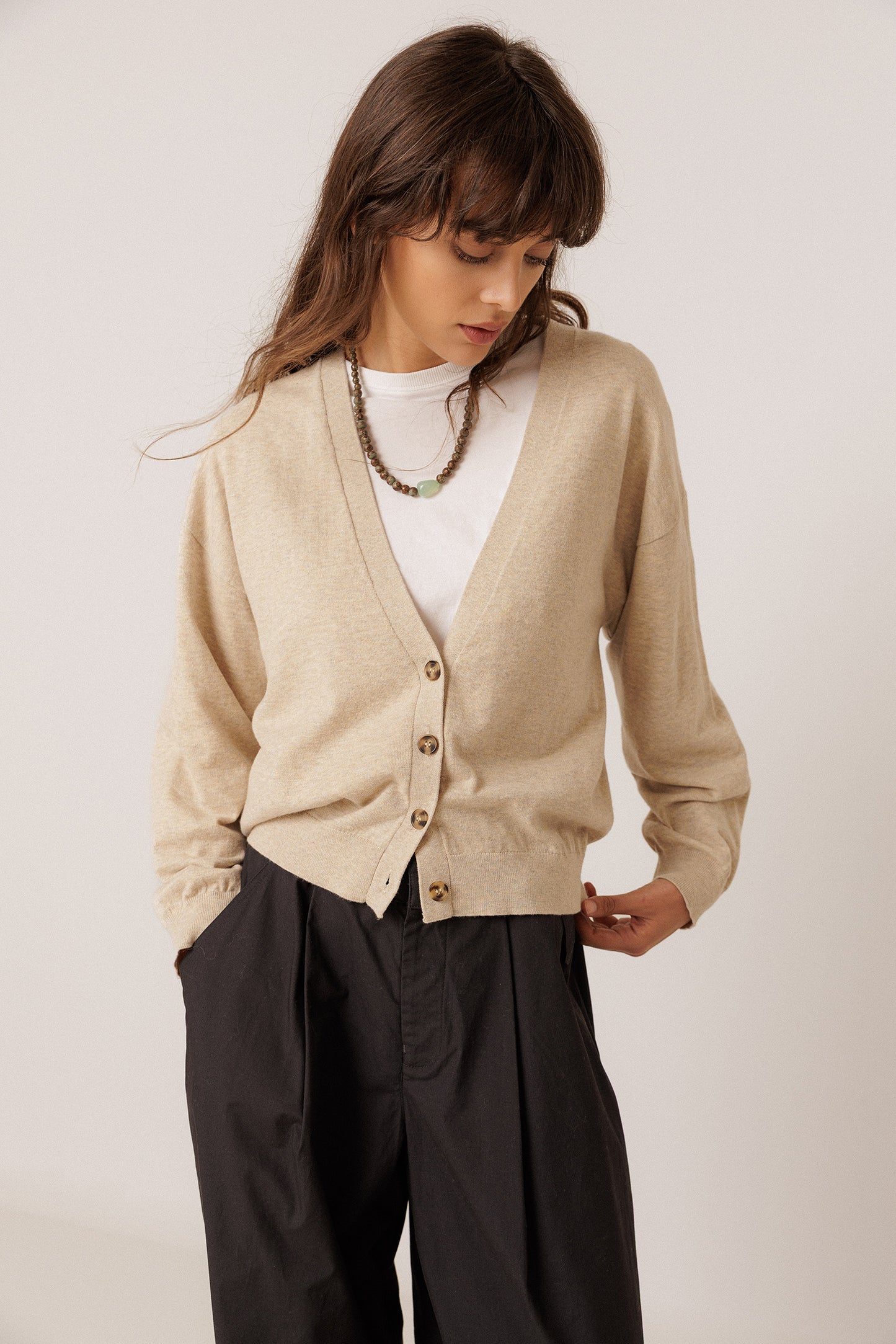 BASIC JACKET WITH CASHMERE