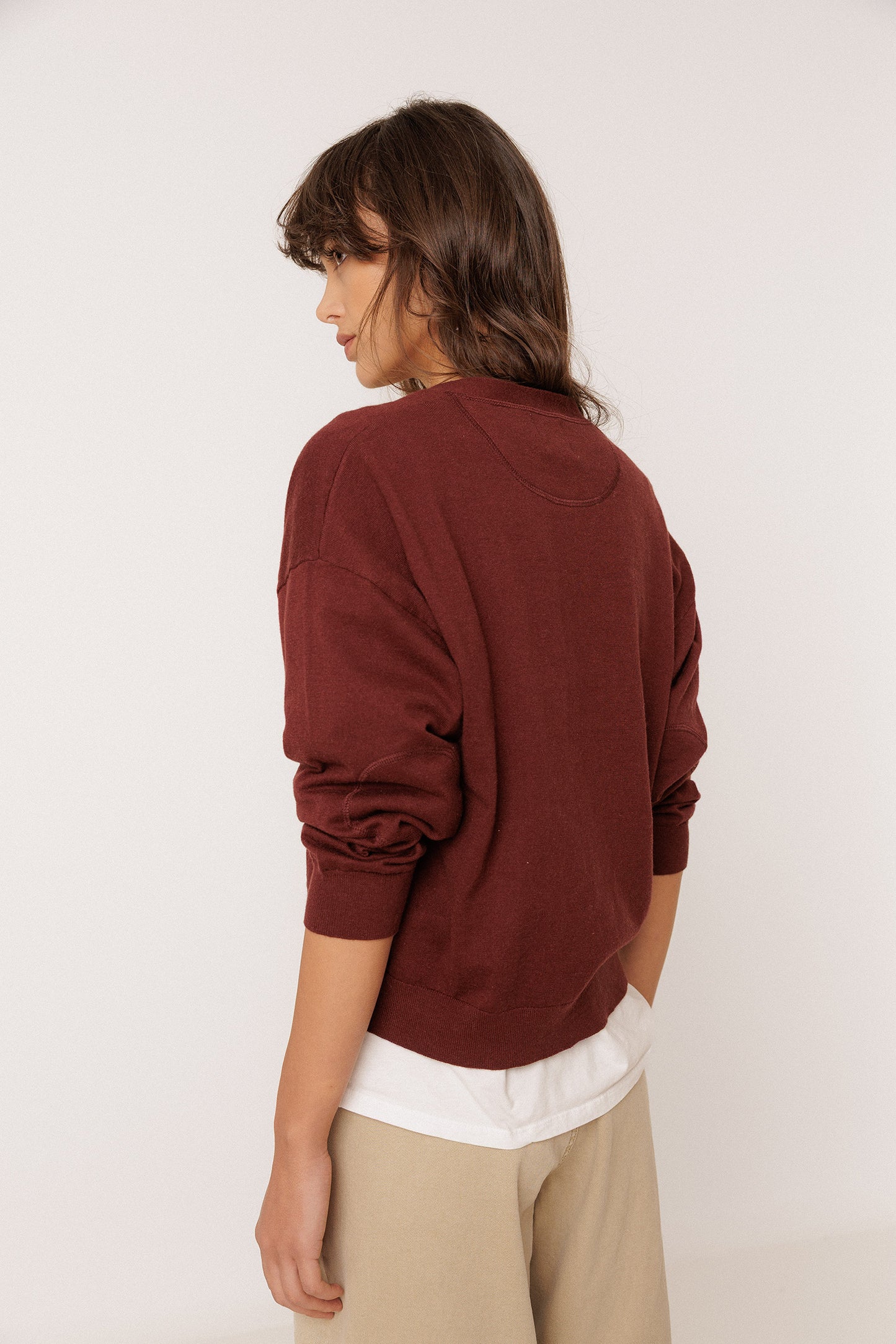 CARDIGAN BASIQUE AVEC CACHEMIRE