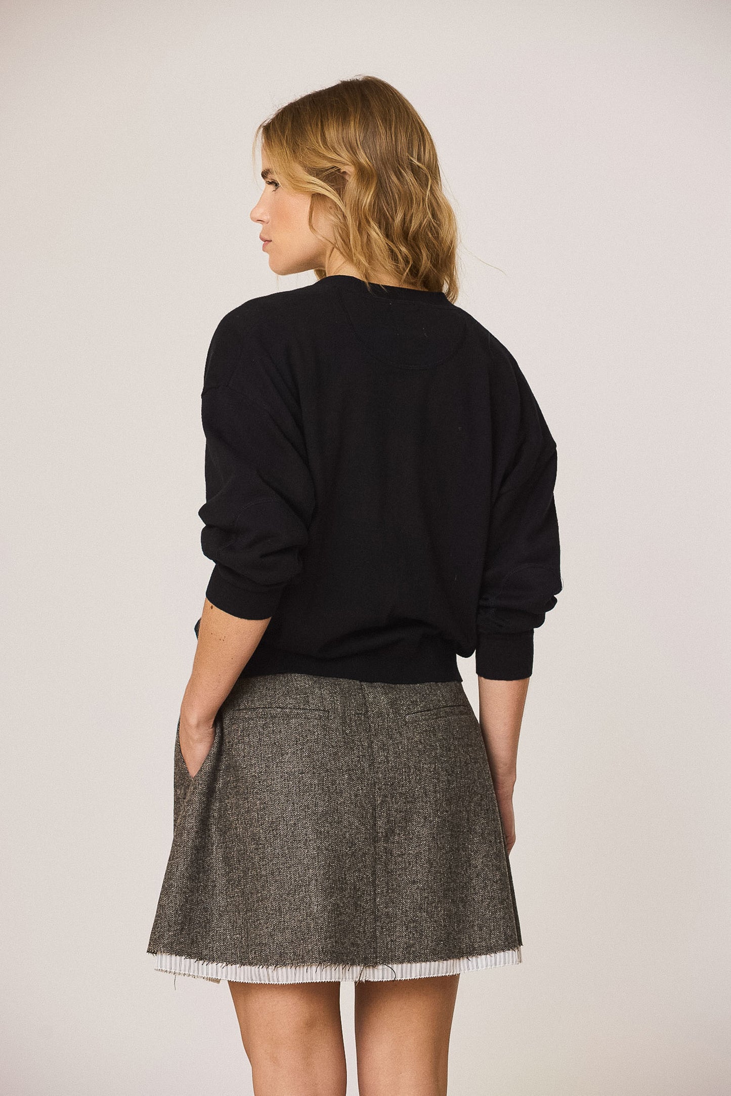CHAQUETA BÁSICA CON CASHMERE