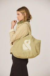 RECYCLED-COTTON MONOGRAMMED BAG
