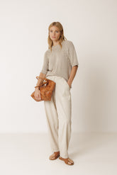 KNOTTED LEATHER BAG