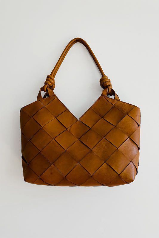 MAXI WOVEN LEATHER BAG 3