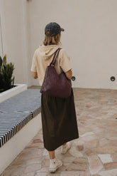 MAXI WOVEN LEATHER BAG