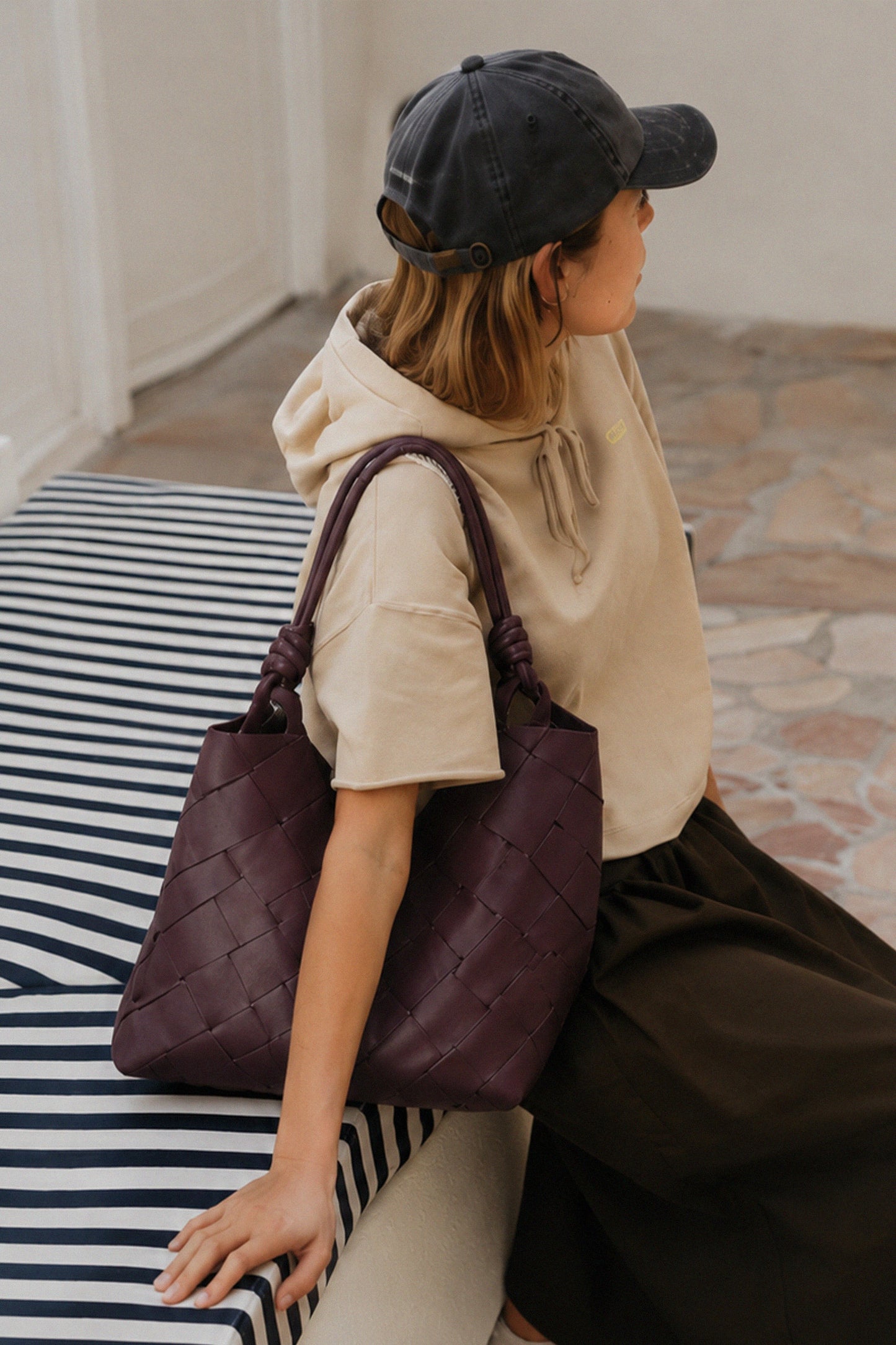 BOLSO MAXI TRENZADO PIEL