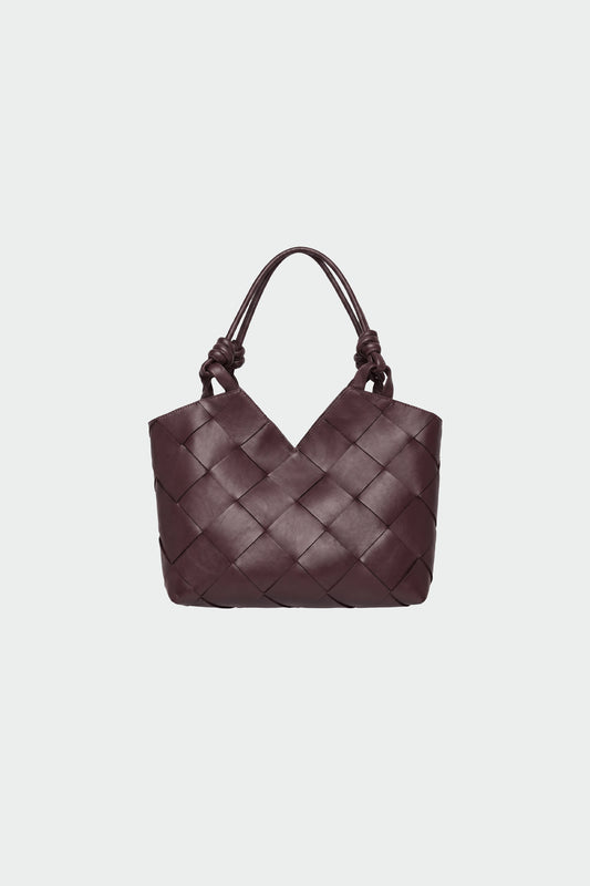 MAXI WOVEN LEATHER BAG 5