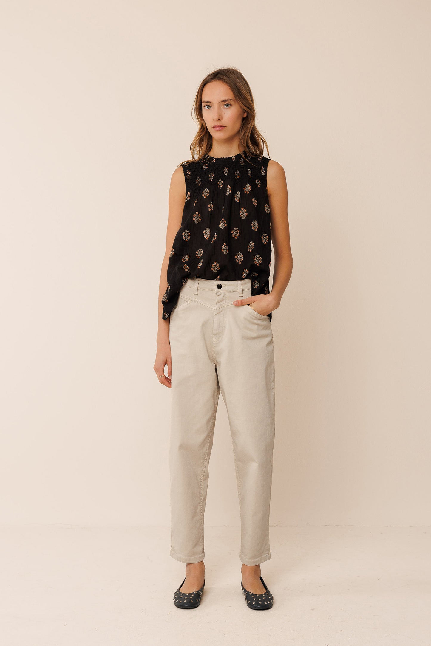MANUAL SMOCK BLOUSE