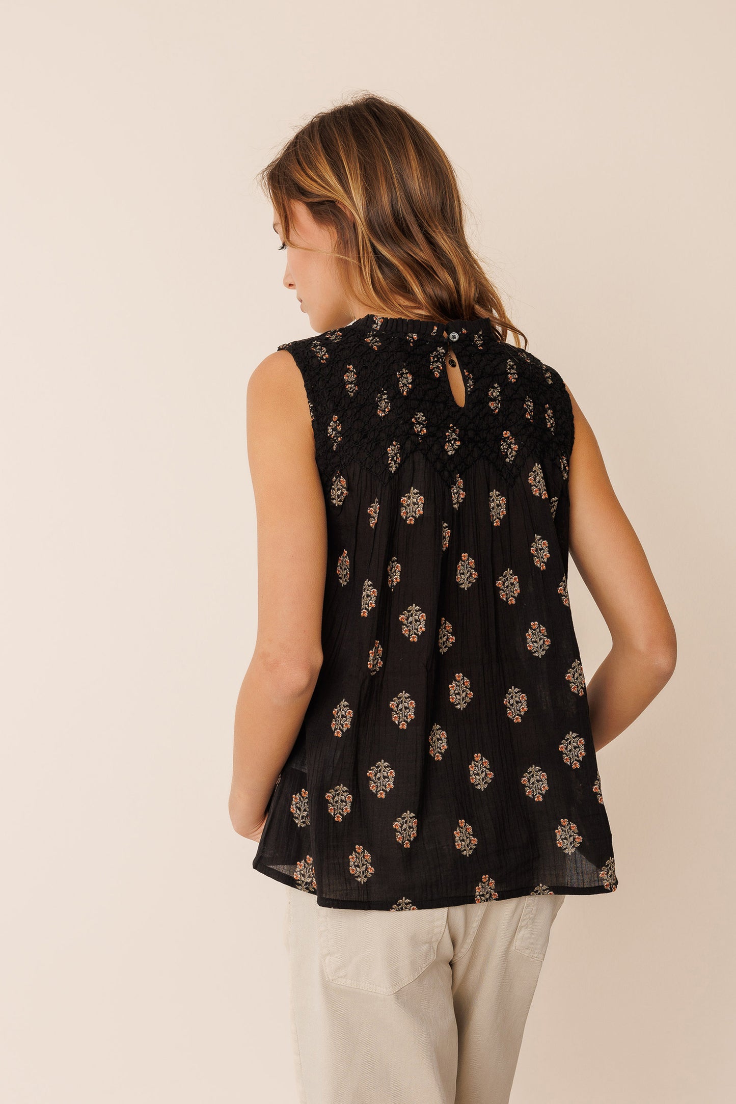 MANUAL SMOCK BLOUSE