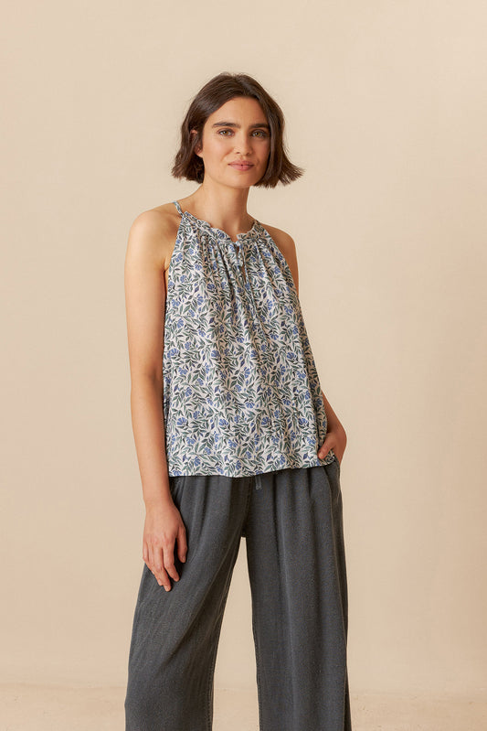 VISCOSE STRAP TOP