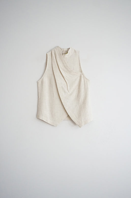 BLUSA CON CUELLO CRUZADO