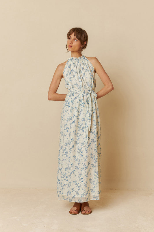 [CL] BICOLOR HALTER DRESS