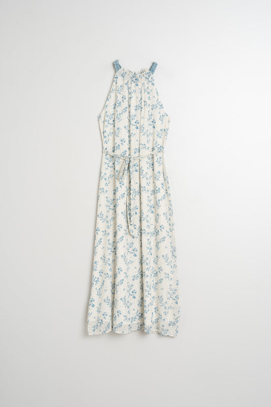 [CL] BICOLOR HALTER DRESS