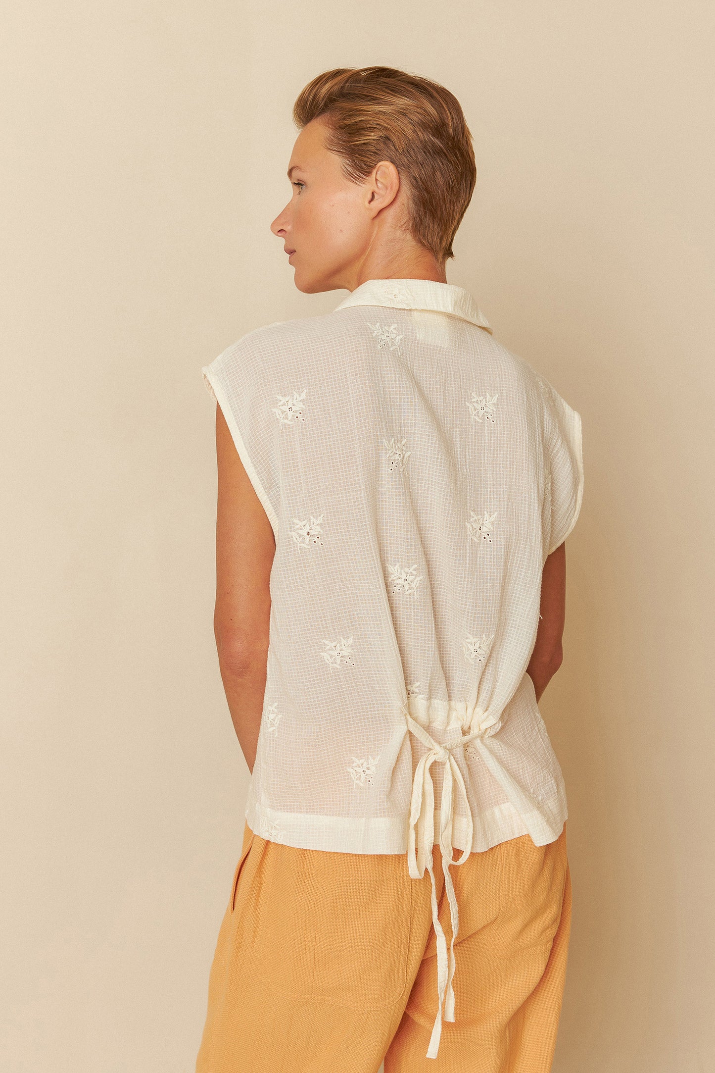[CL] COTTON EMBROIDERED SHIRT