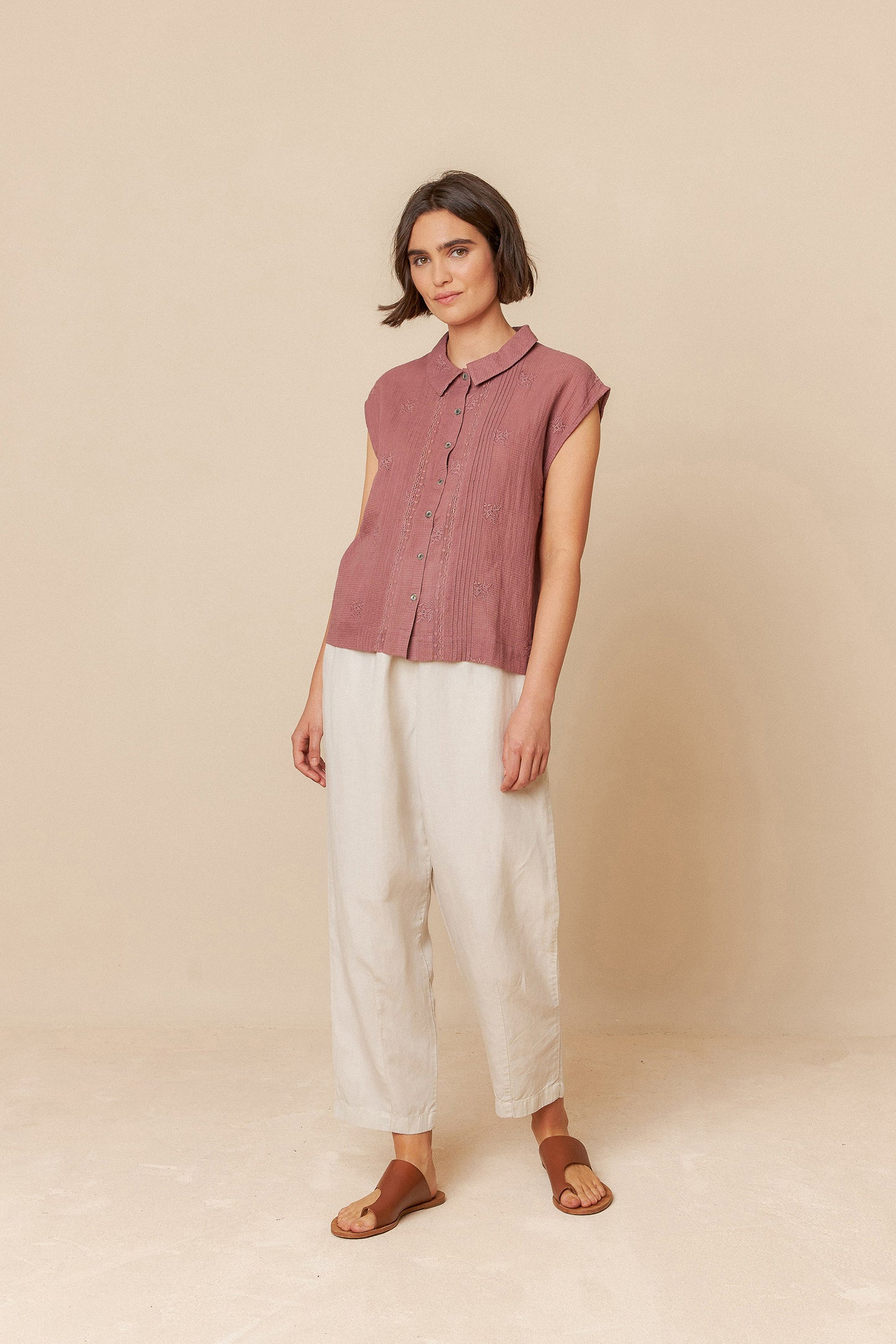 COTTON EMBROIDERED SHIRT