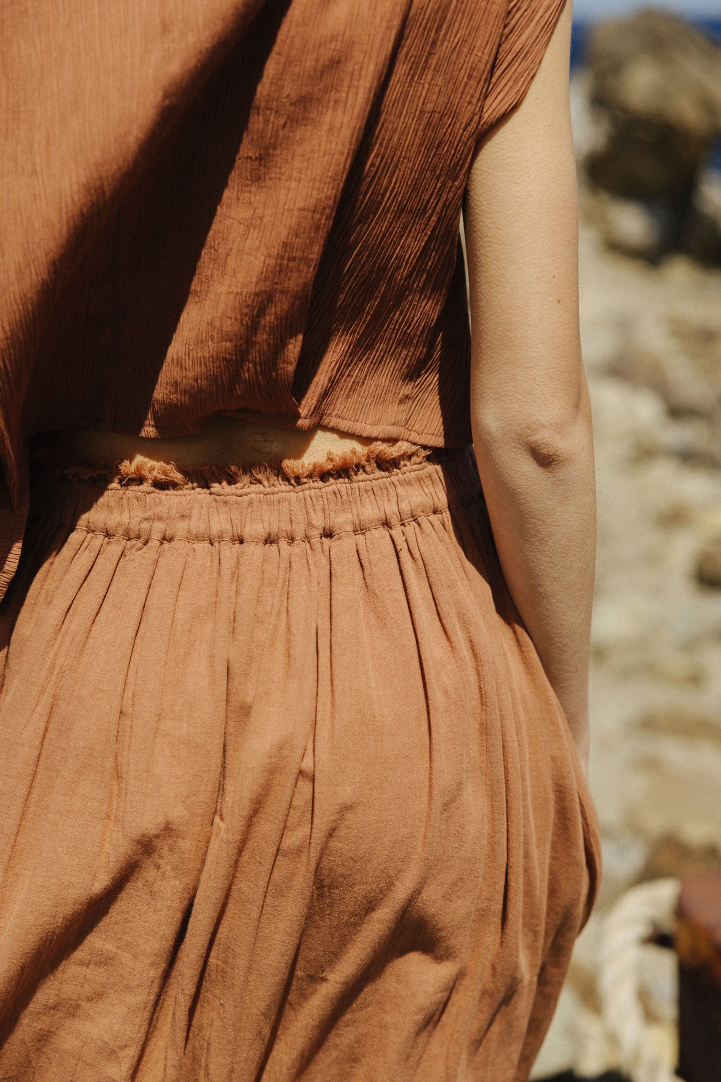 ELASTIC COTTON SKIRT
