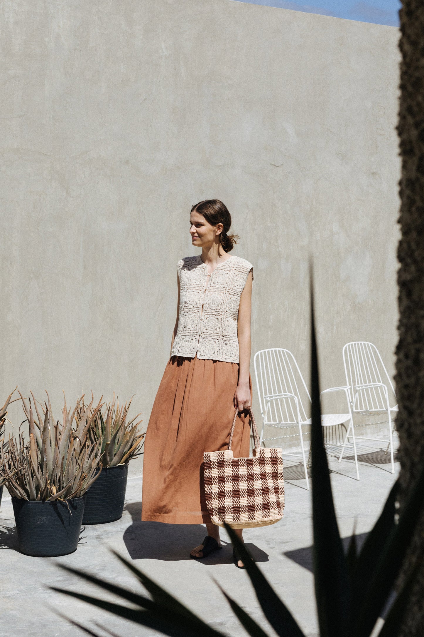 ELASTIC COTTON SKIRT