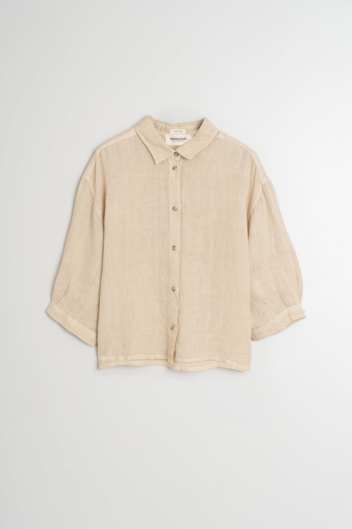 LINEN BOX-CUT SHIRT