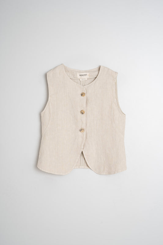 [CL] BASIC LINEN VEST