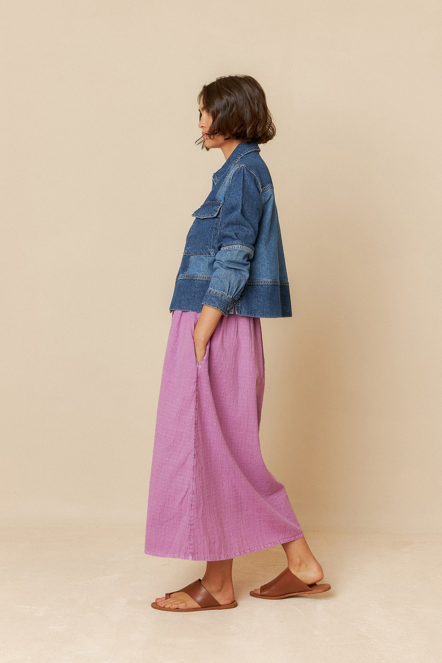 [CL] BICOLOR PATCH JACKET
