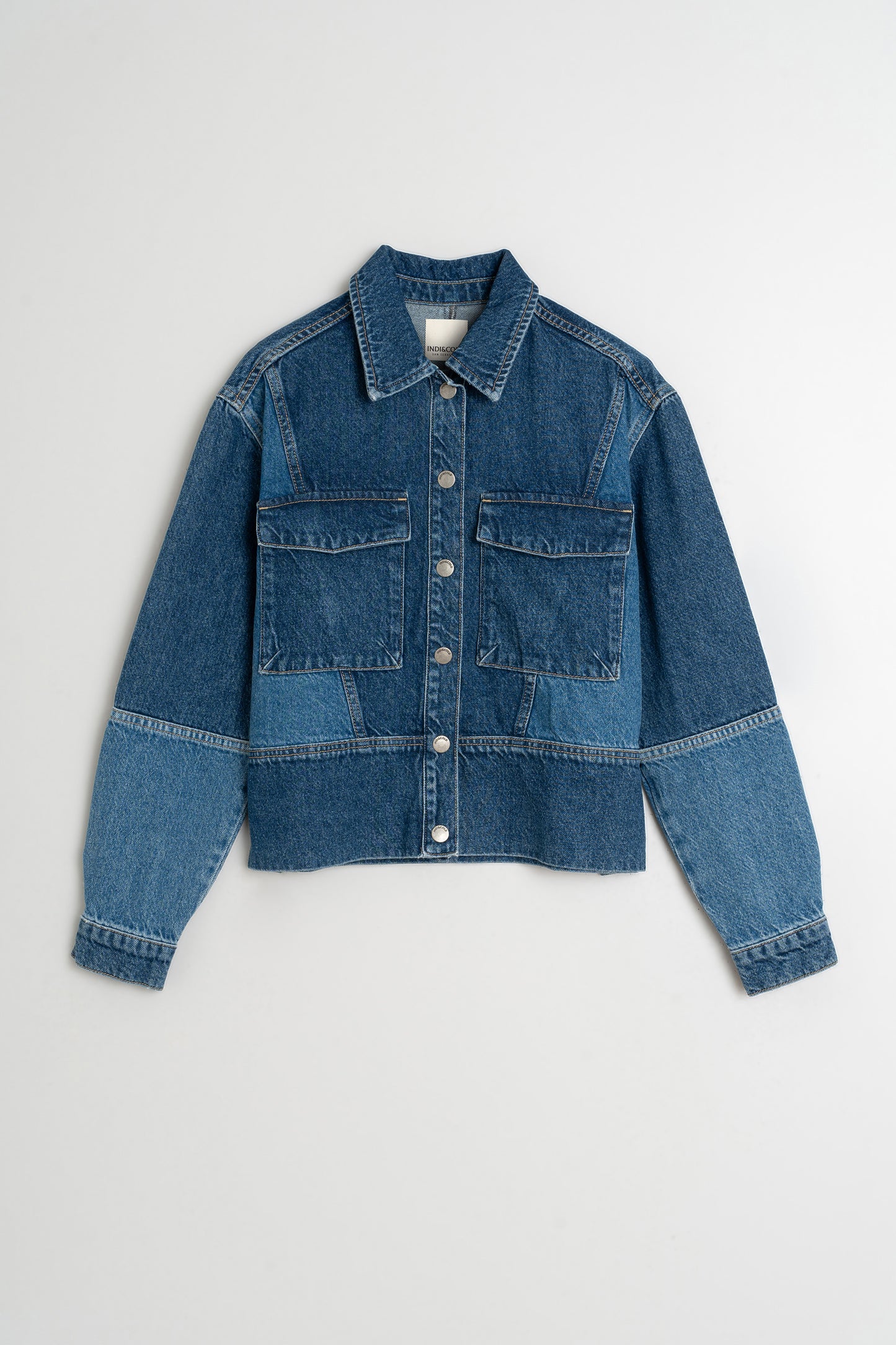 [CL] BICOLOR PATCH JACKET