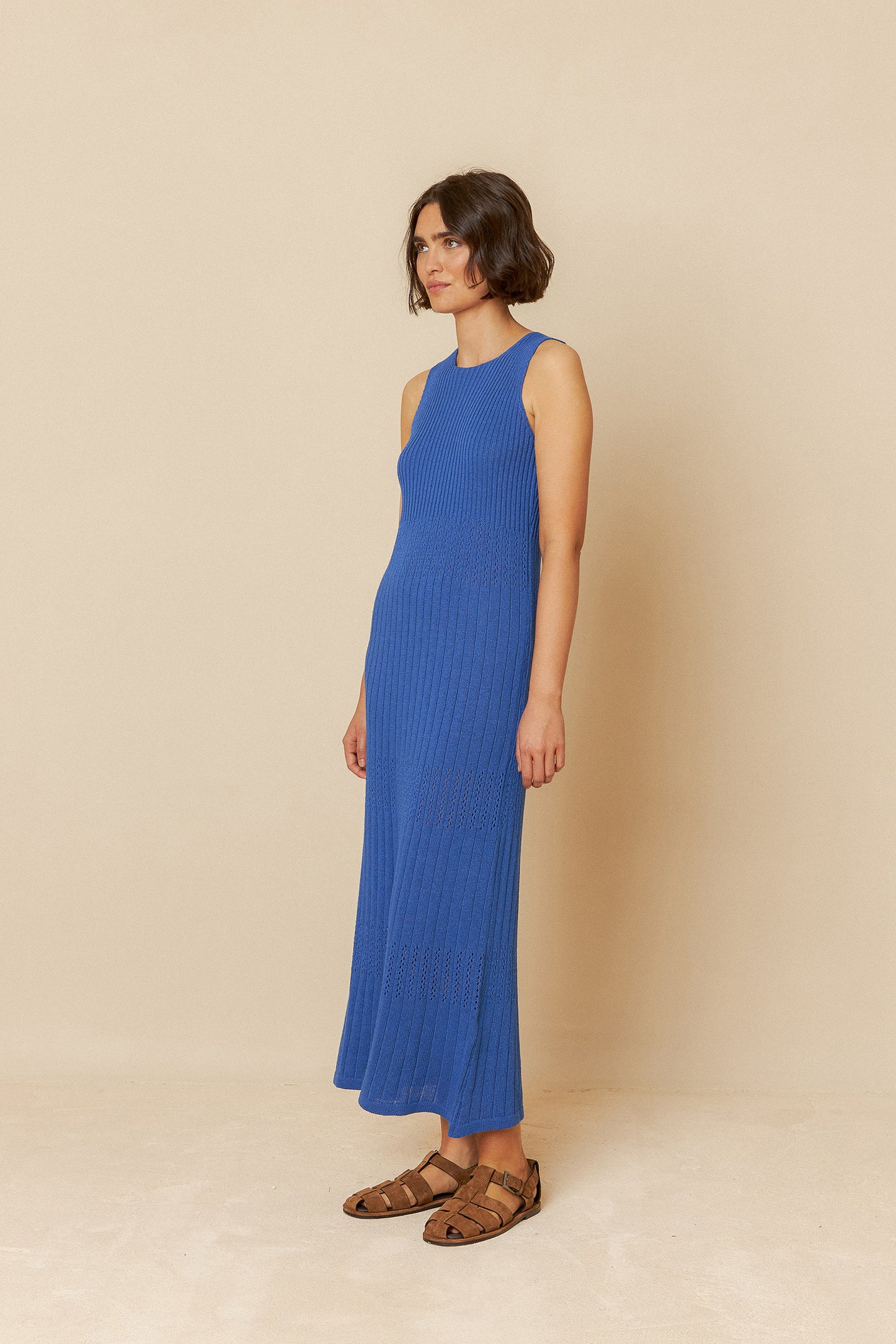 RIBBED KNIT DRESS