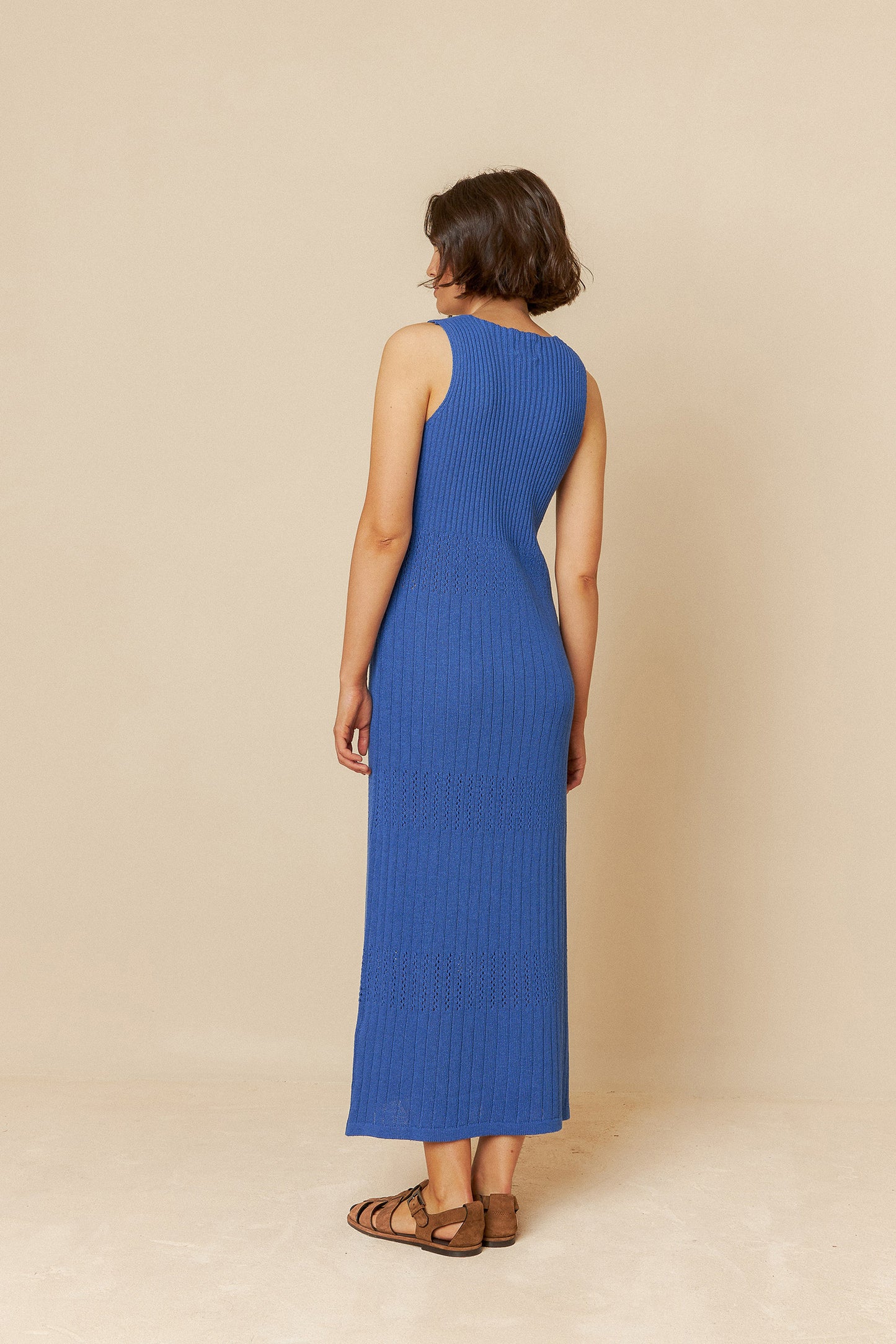 RIBBED KNIT DRESS