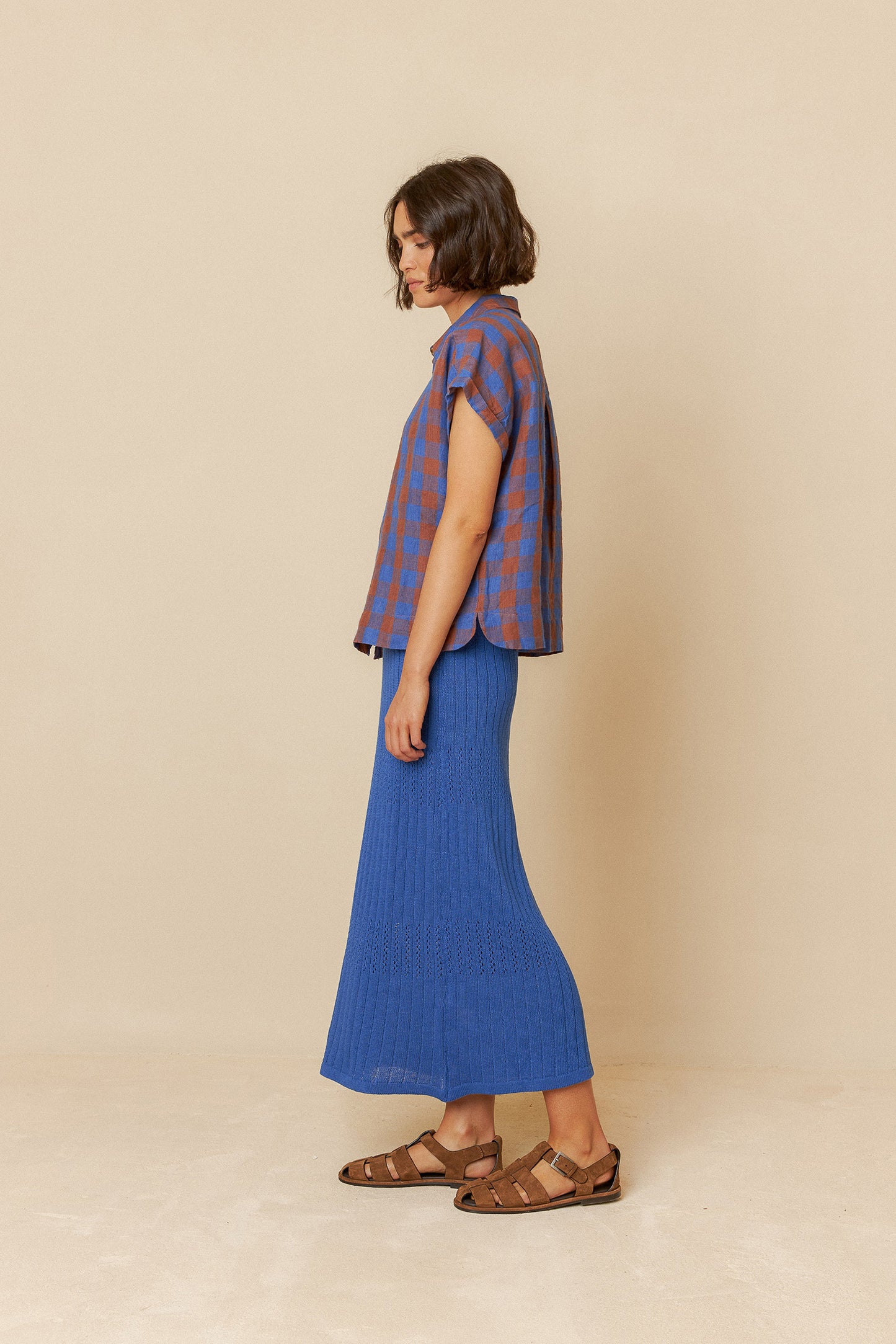 RIBBED KNIT DRESS
