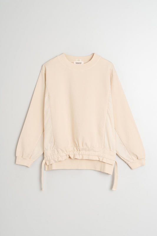 [CL] COTTON SWEATSHIRT WITH TIES