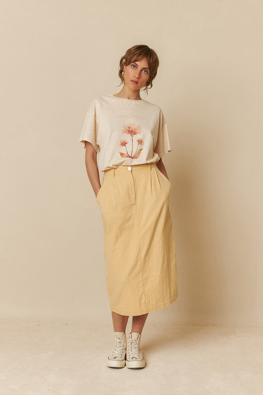 [CL] COTTON FLORAL T-SHIRT
