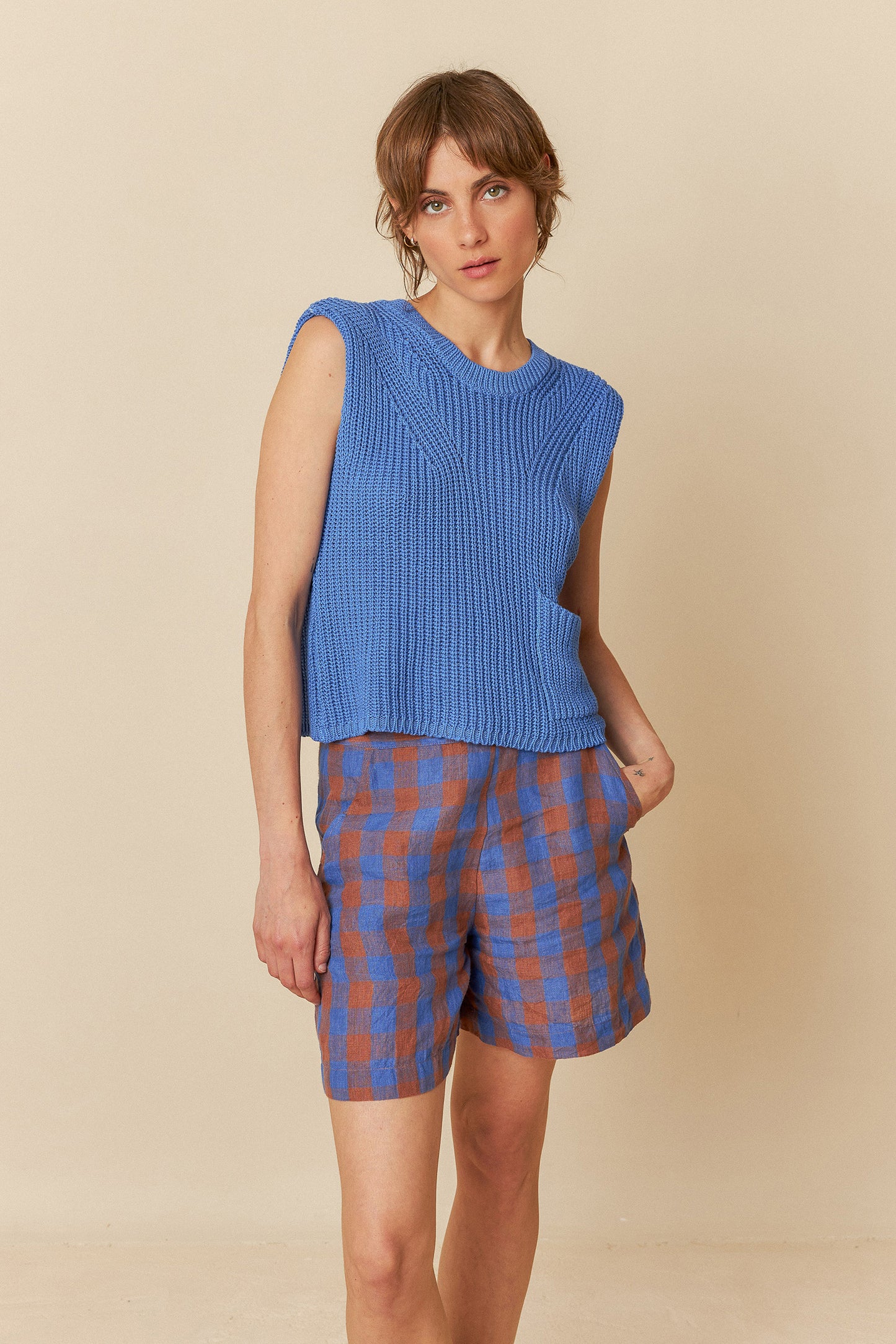 GILET TRICOT ANGLAIS