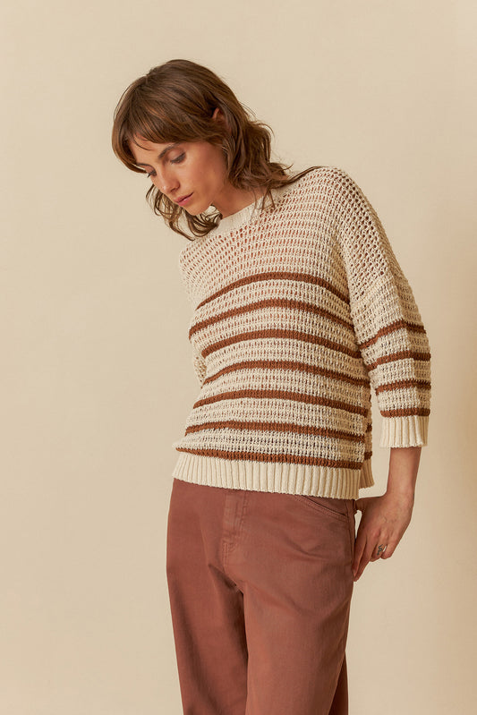 [CL] BICOLOR STRIPES SWEATER