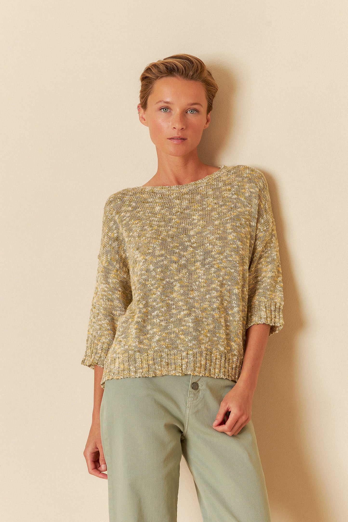 [CL] BOUCLE KNIT SWEATER