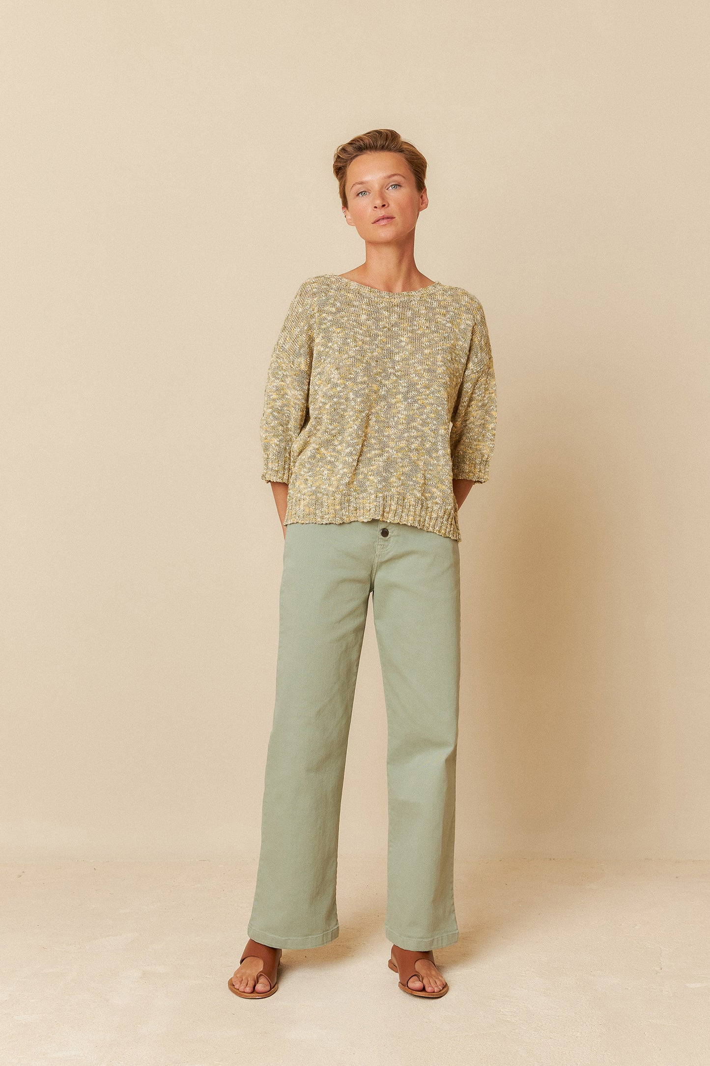 [CL] BOUCLE KNIT SWEATER