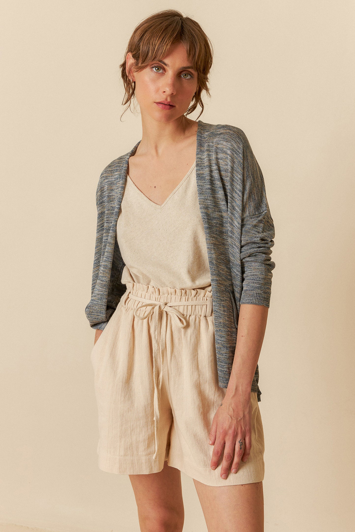 [CL] MELANGE KNIT CARDIGAN