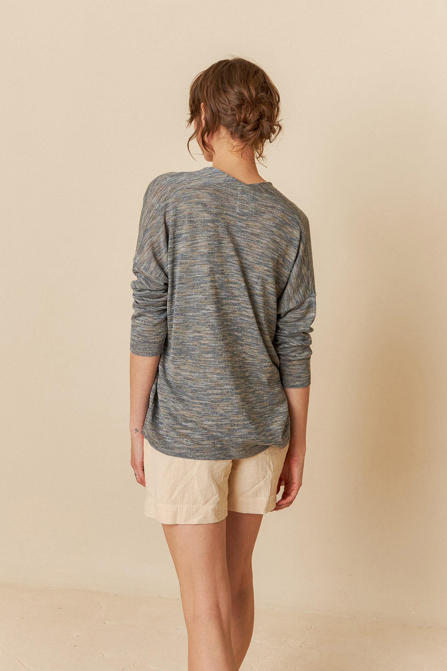 CARDIGAN EN MAILLE MÉLANGE