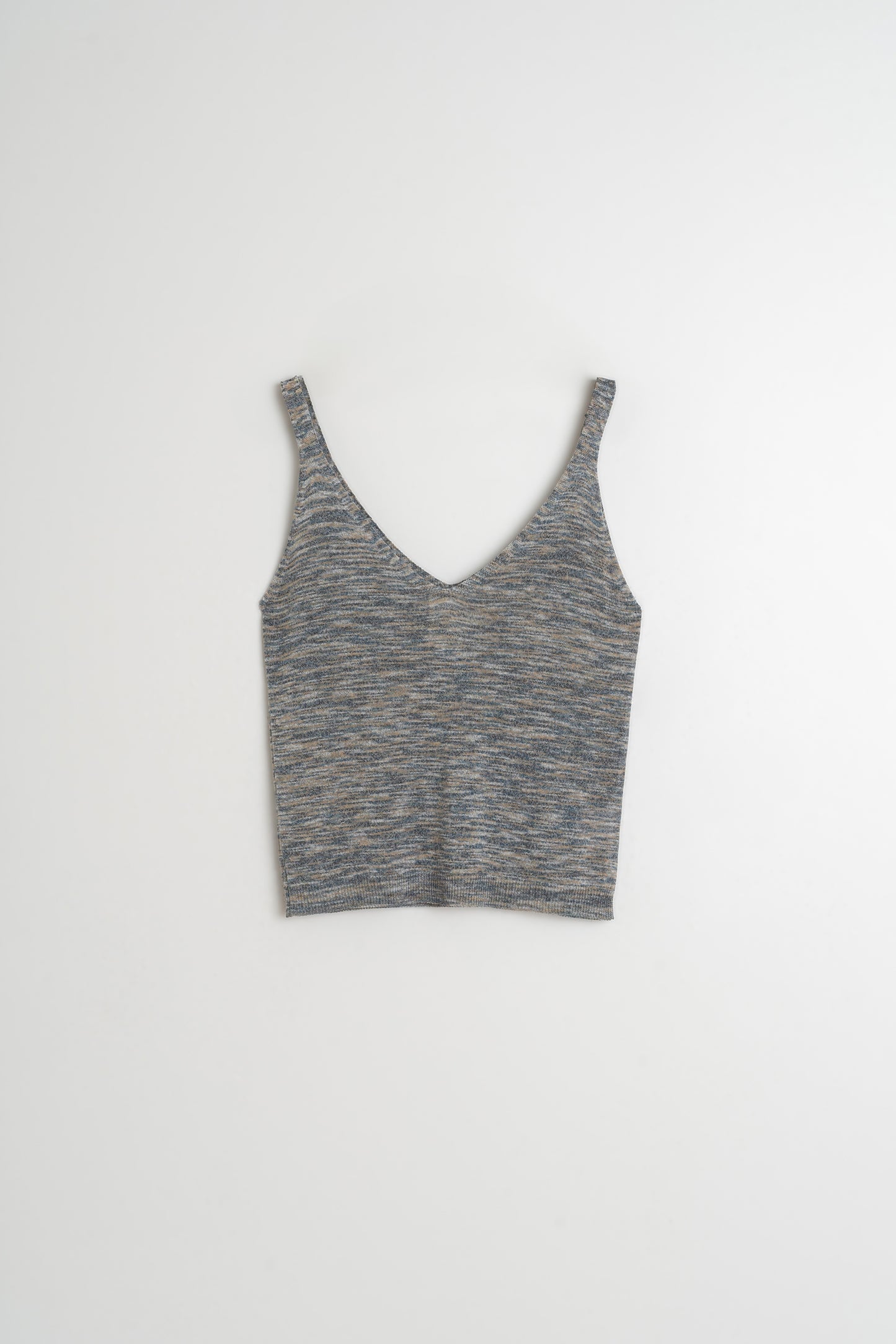 MELANGE KNIT T-SHIRT