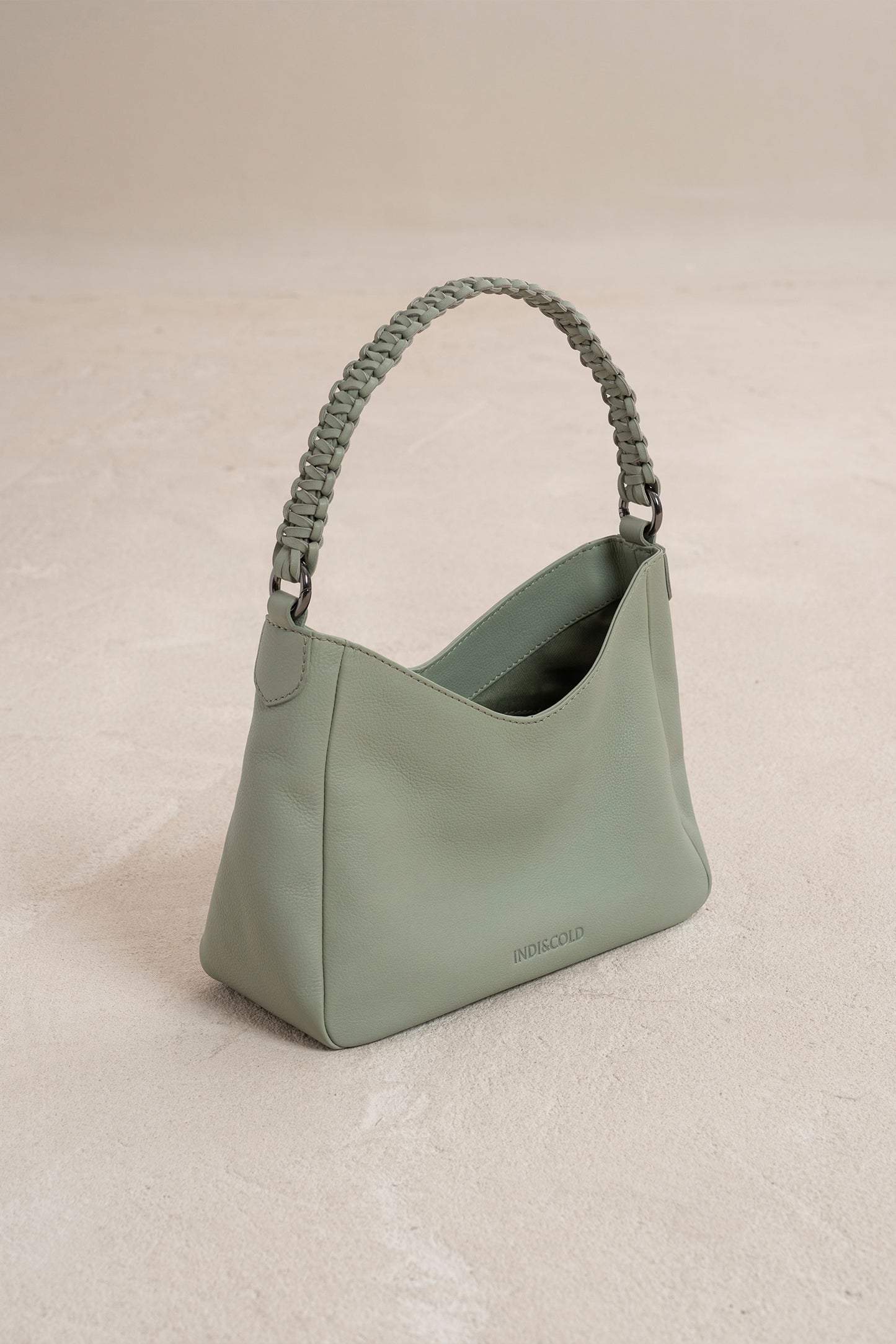 SAC À POIGNÉE EN CUIR TRESSÉ