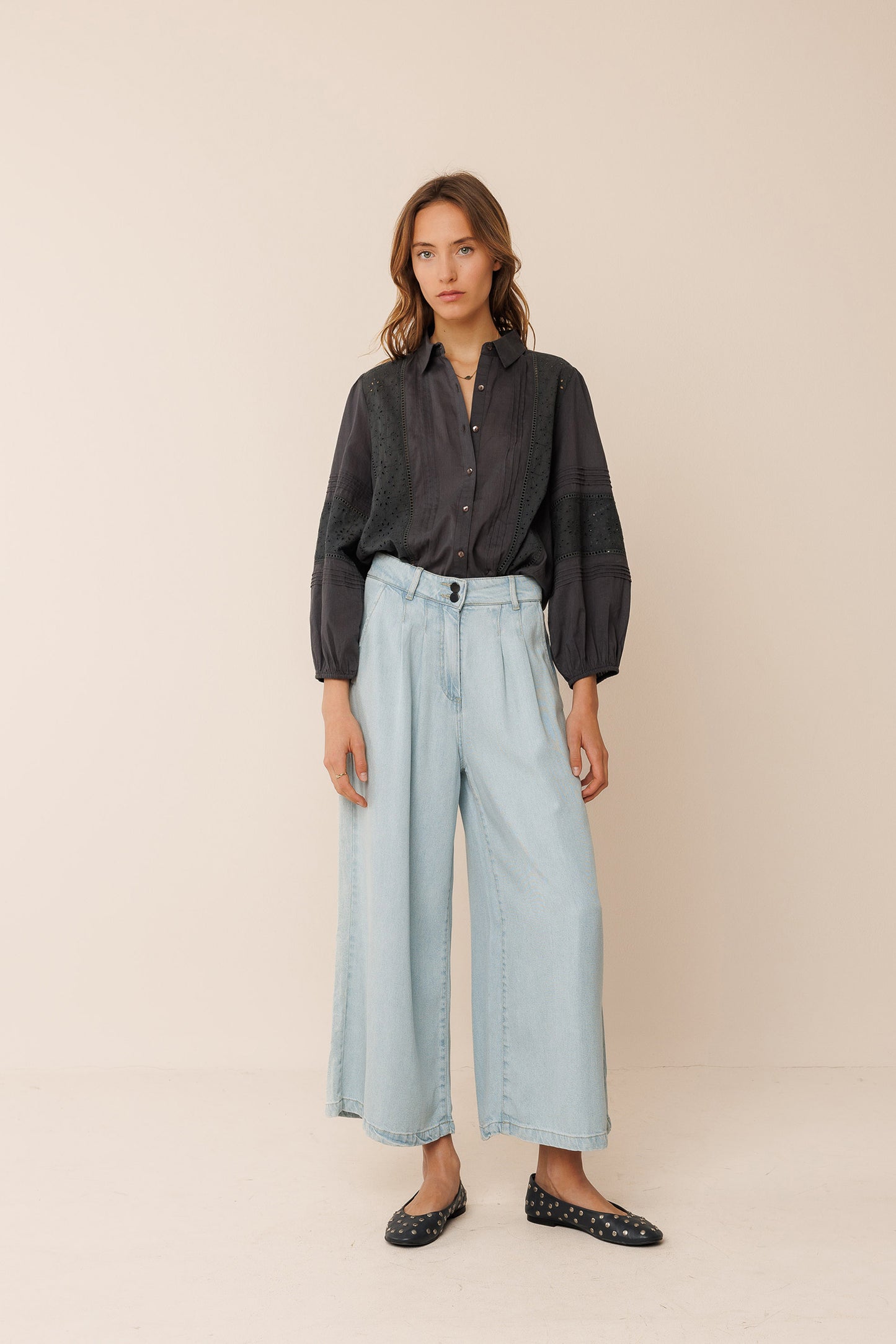 CHEMISE EN VOILE BRODÉ