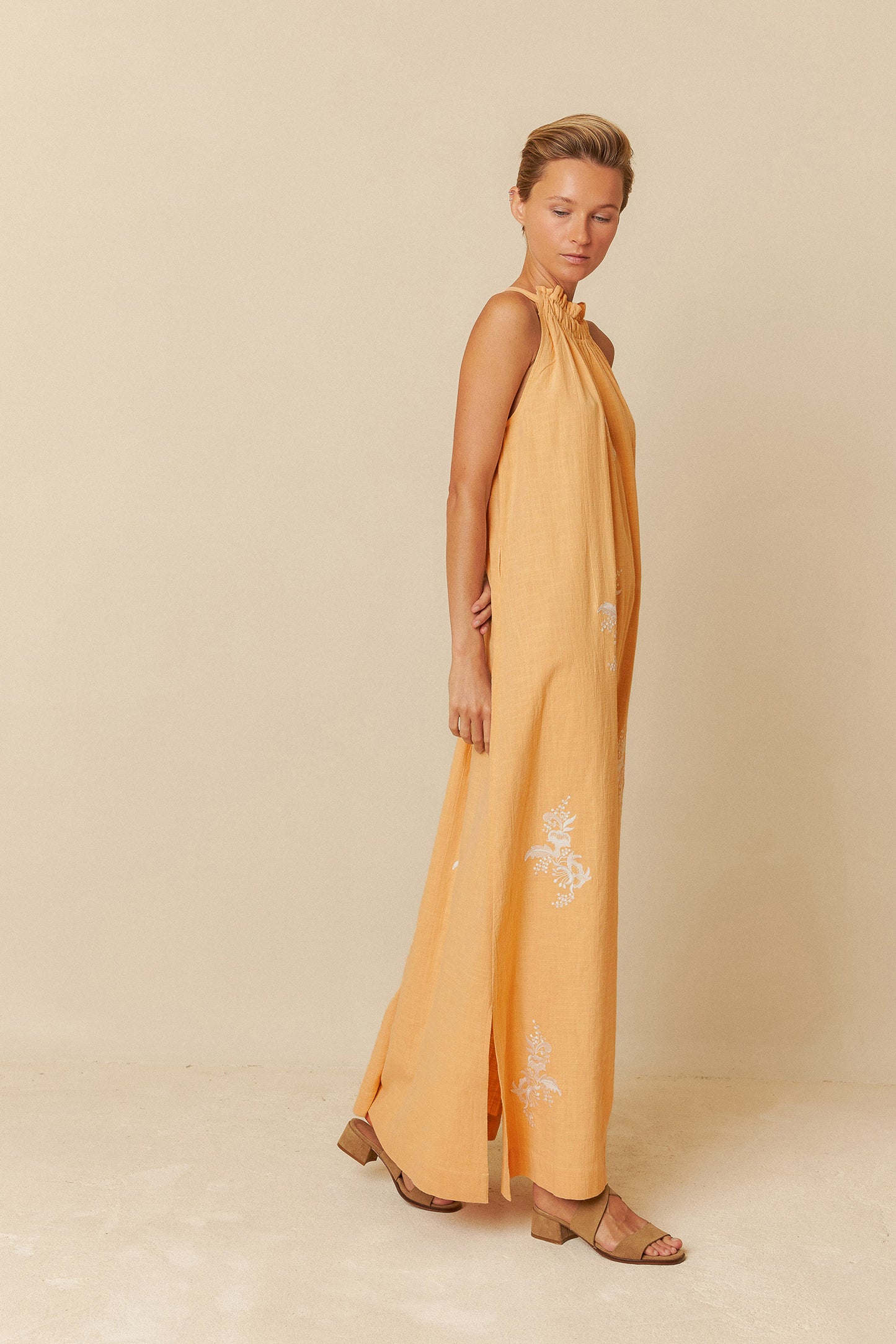 [CL] HALTER COLLAR DRESS