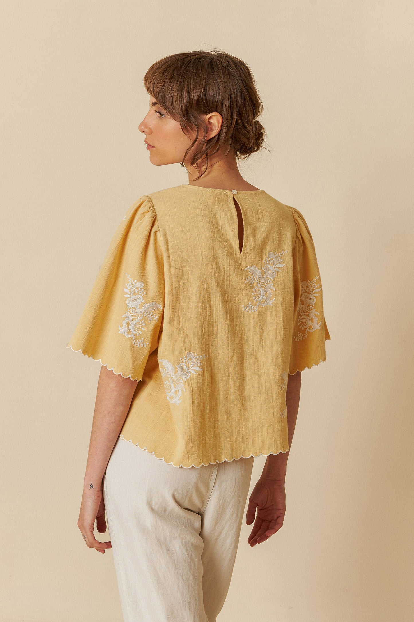 [CL] BUTTERFLY SLEEVE BLOUSE
