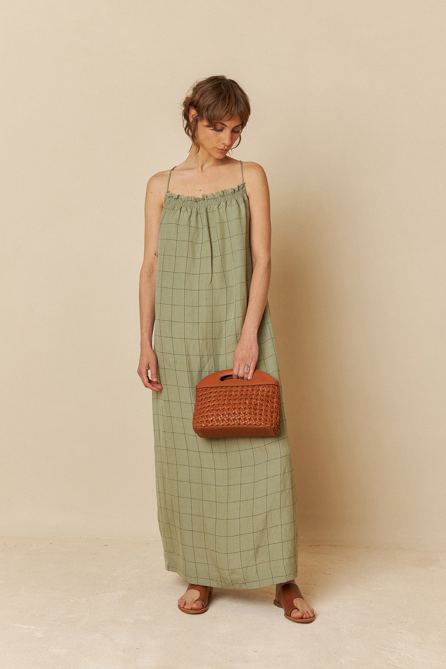 MIDI STRAP DRESS
