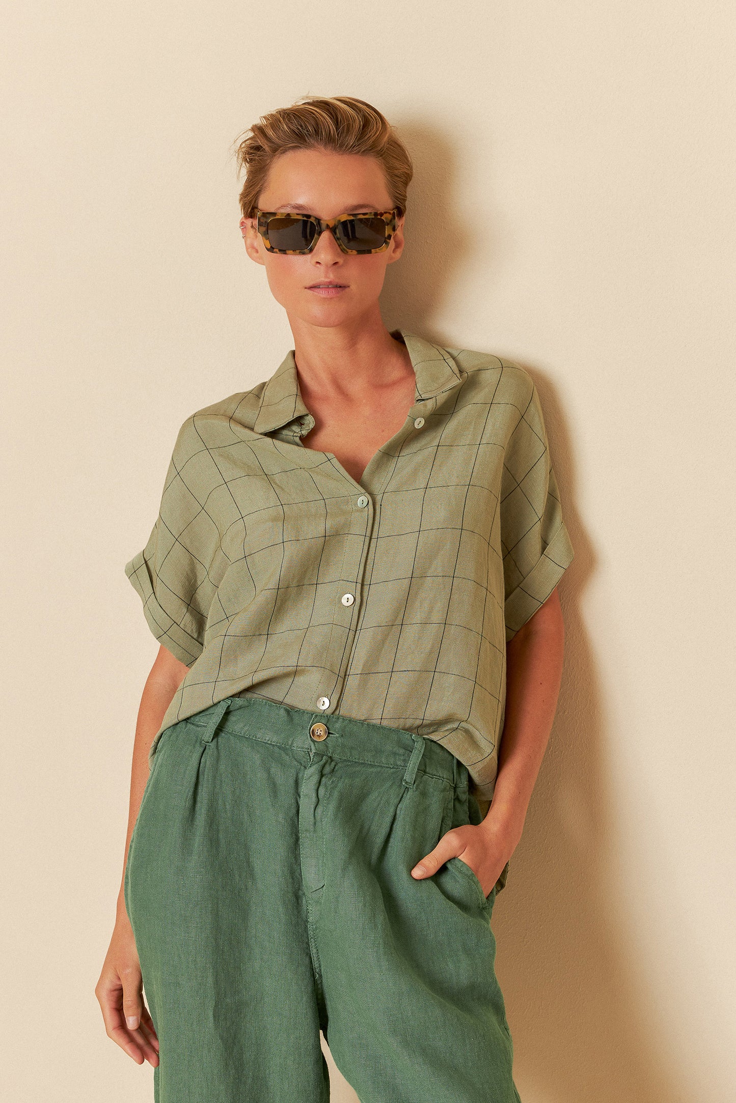 WINDOWPANE CHECK SHIRT