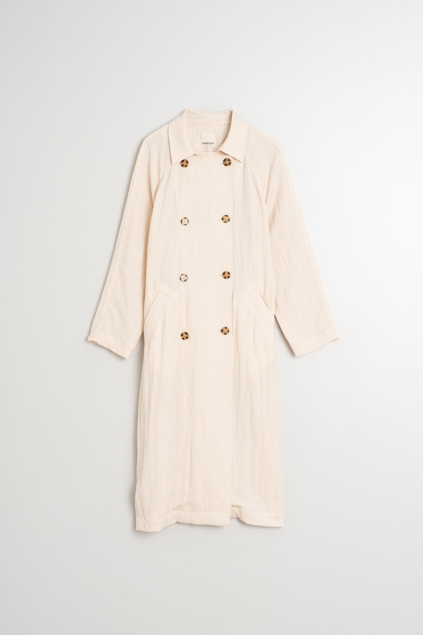 [CL] FLUID SATIN TRENCH COAT