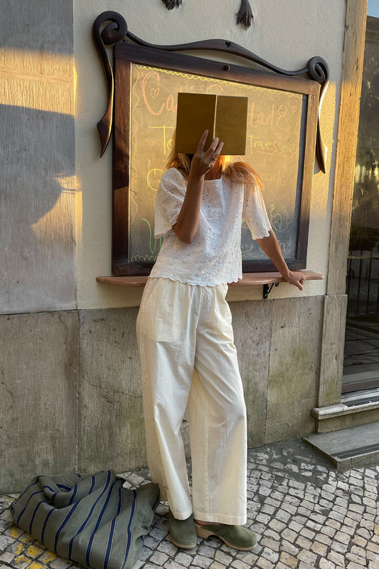 PANTALÓN CROP POPELÍN
