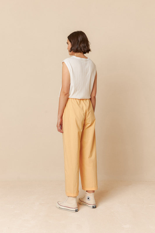 PANTALÓN CROP POPELÍN