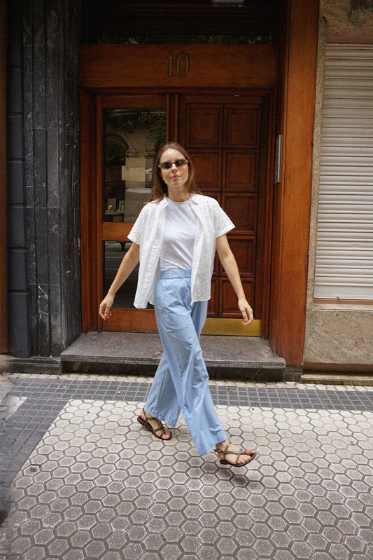 PANTALÓN CROP POPELÍN